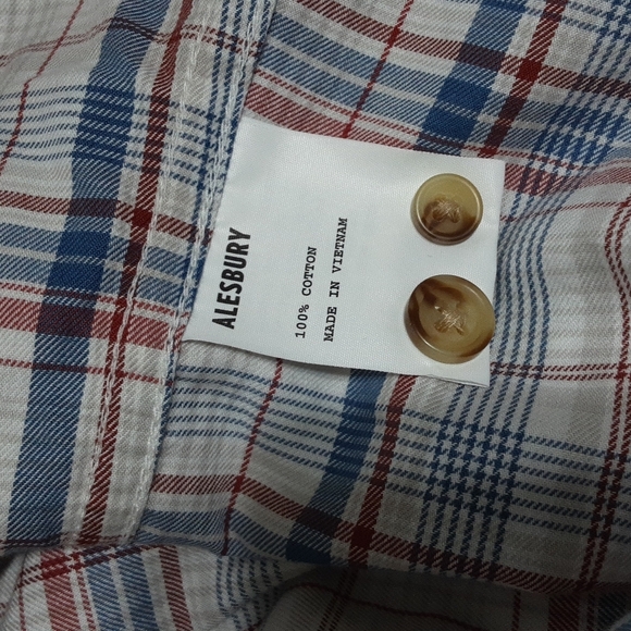 Alesbury men's plaid shirt button down casual size LT - Picture 8 of 8